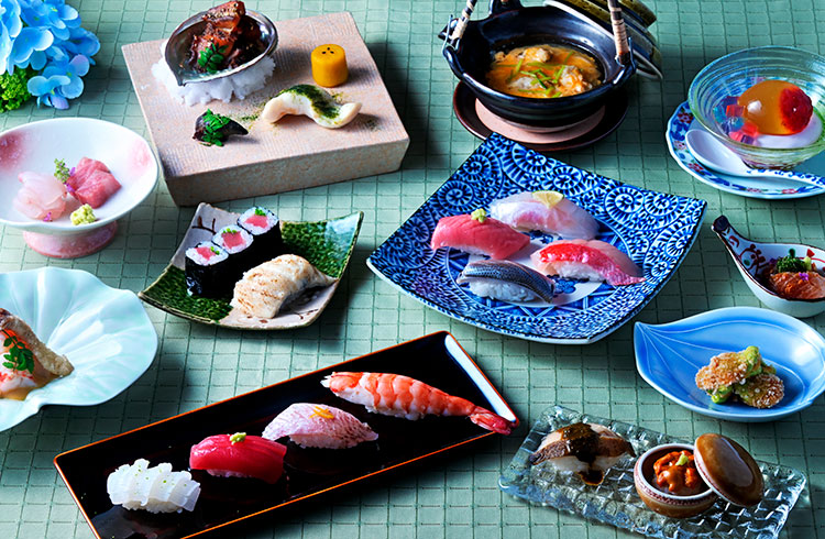 旬の味覚をそのままに 寿司ディナーコース「松翠 -SYOSUI-」