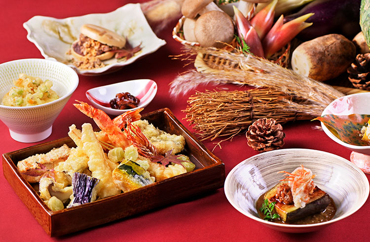 秋の味覚を揚げたてで味わう贅沢な天ぷらランチコース 「風頭 -KAZAGASHIRA-」