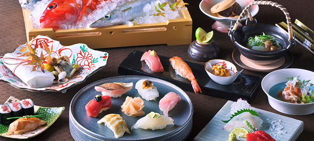 旬の味わいを丁寧に重ねた寿司ディナーコース 「桜雲 -OUUN-」