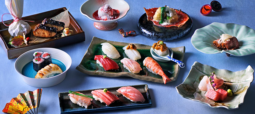 旬の味わいを丁寧に重ねた寿司ディナーコース「桜雲 -OUUN-」