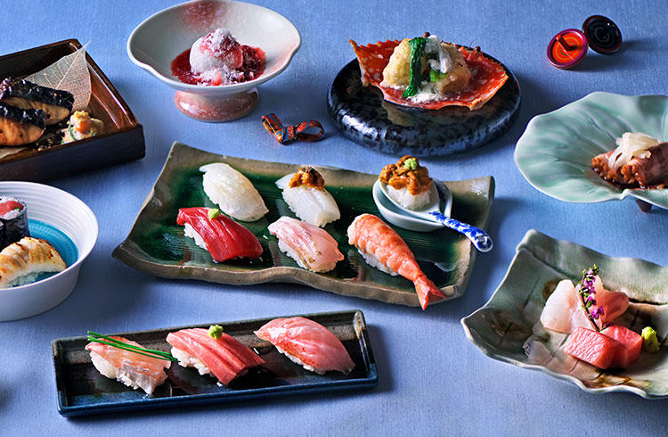 旬の味わいを丁寧に重ねた寿司ディナーコース「桜雲 -OUUN-」