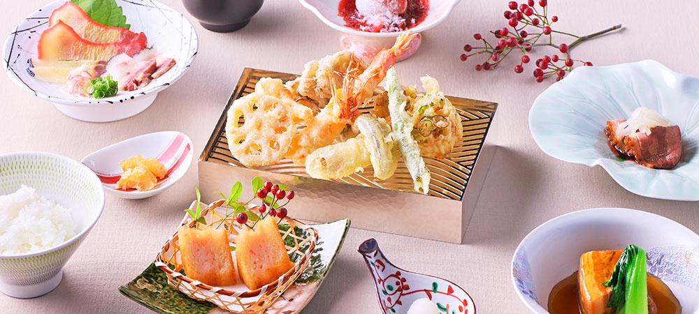 長崎の味を気軽に味わう天ぷらランチコース「長崎卓袱天ぷら -NAGASAKI SHIPPOK TEMPURA-」