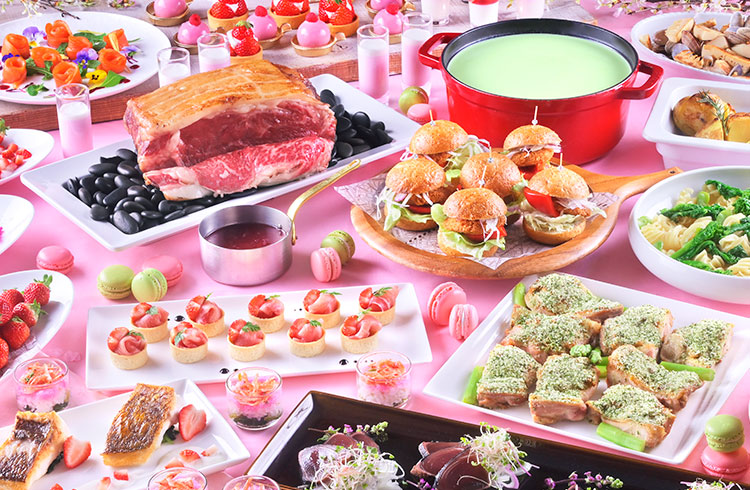 春のラグジュアリービュッフェ（いちご＆桜）