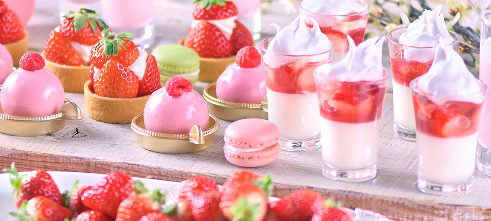 春のラグジュアリービュッフェ（いちご＆桜）