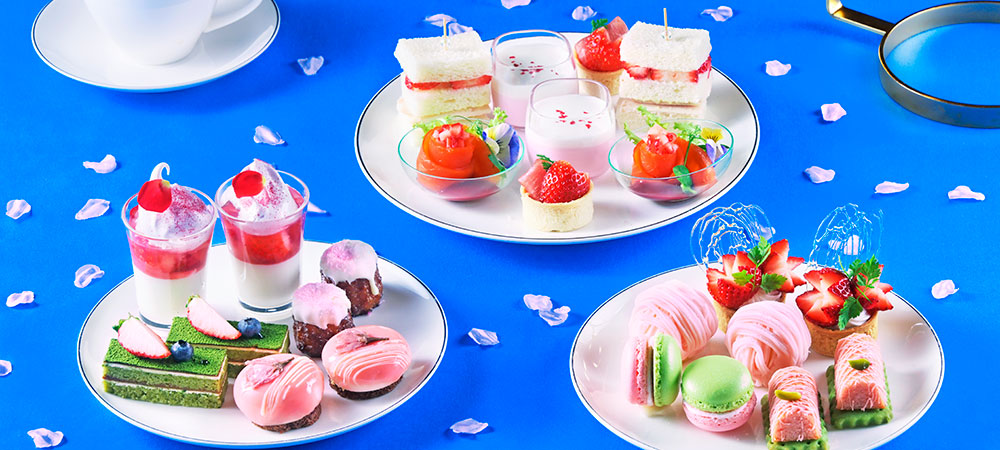 苺とさくらのラグジュアリーアフタヌーンティー