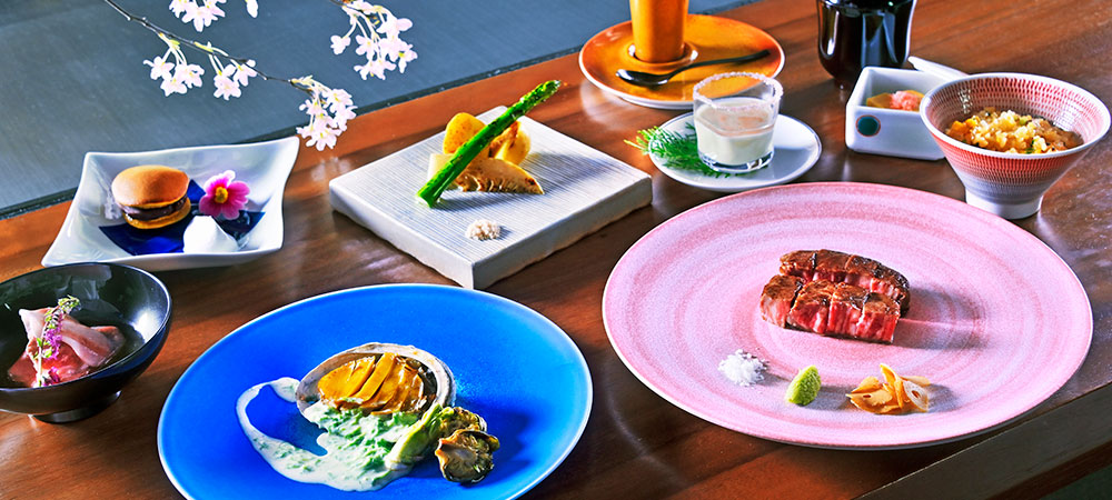 春の旬を味わう鉄板焼きランチコース 「鶴の港 -TSURU NO MINATO-」