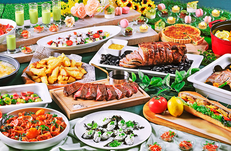 ヨーロッパを味わう贅沢ビュッフェMay｜青い海と太陽が育む地中海の味覚June｜大陸を巡る、多彩な味覚の旅