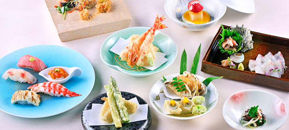 長崎の初夏の恵みを、天ぷらと寿司で繊細に仕立てた会席「橘 -TACHIBANA-」