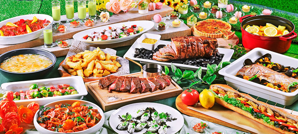 ヨーロッパを味わう贅沢ビュッフェMay｜青い海と太陽が育む地中海の味覚June｜大陸を巡る、多彩な味覚の旅