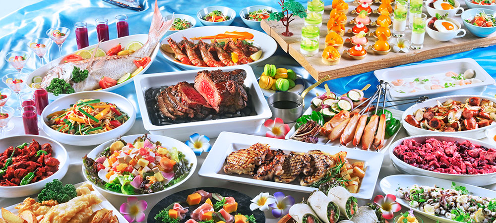 きらめく南国気分を味わう夏のビュッフェ Jul.｜Tropical Summer Buffet Aug.｜Summer Holiday Buffet
