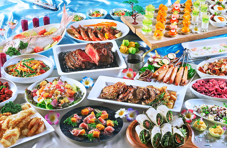 きらめく南国気分を味わう夏のビュッフェ Jul.｜Tropical Summer Buffet Aug.｜Summer Holiday Buffet