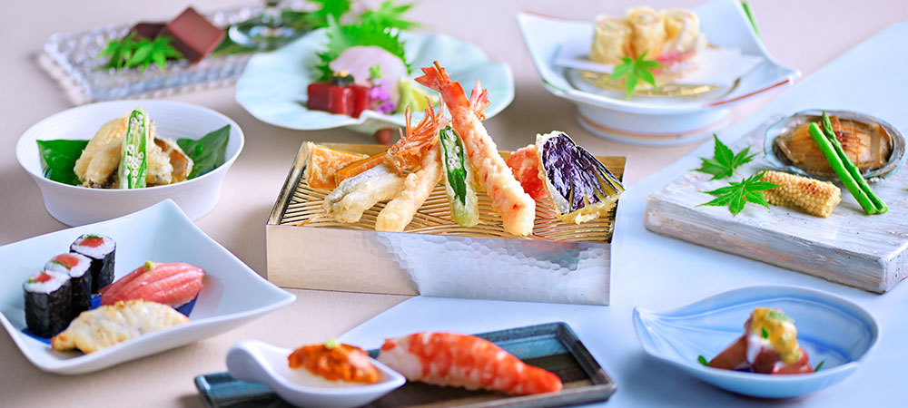 長崎の夏の恵みを、天ぷらと寿司で涼やかに仕立てた会席 「橘 -TACHIBANA-」