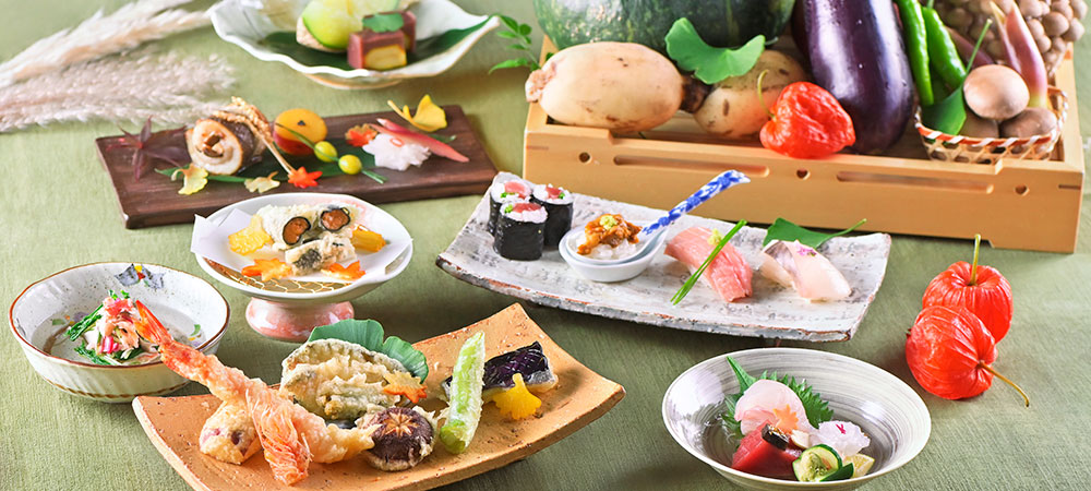 旬彩を味わう、天ぷらと寿司の贅沢なひととき「橘 -TACHIBANA-」