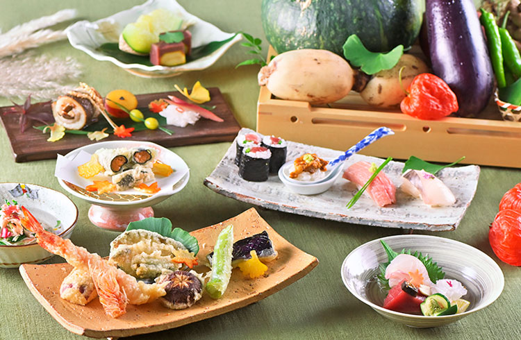 旬彩を味わう、天ぷらと寿司の贅沢なひととき「橘 -TACHIBANA-」